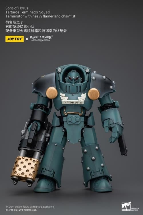 Sons Of Horus: Tartaros Terminator Squad With Heavy Flamer And Chainfist Jt7288 Warhammer 40K