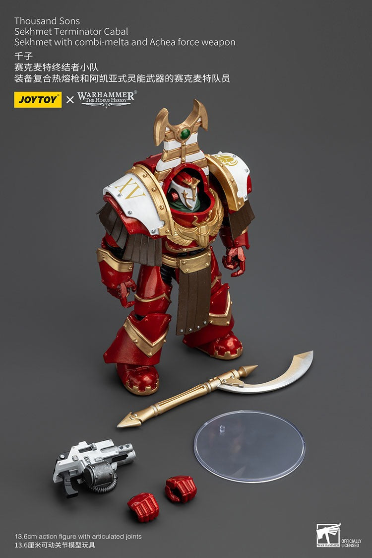 Thousand Sons: Sekhmet Terminator Cabal Combi-Melta And Achea Force Weapon Jt8605 Warhammer 40K