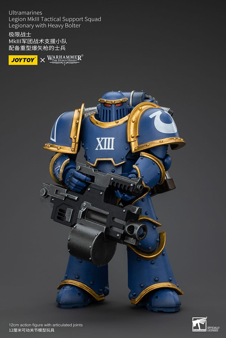 Ultramarines Legion Mkiii Tactical Support Squad Legionary With Heavy Bolter Jt00119 Warhammer 40K