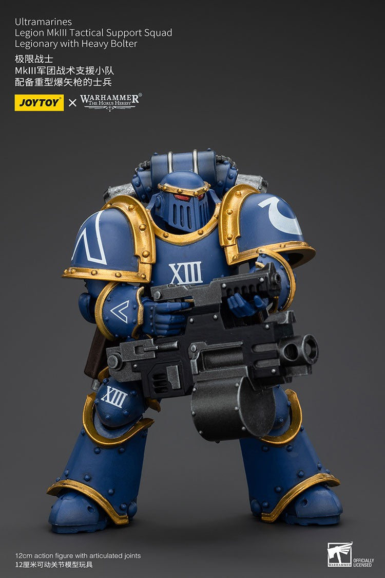 Ultramarines Legion Mkiii Tactical Support Squad Legionary With Heavy Bolter Jt00119 Warhammer 40K