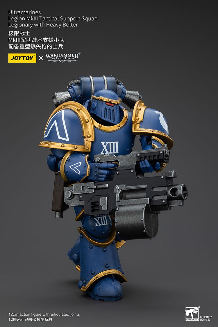 Ultramarines Legion Mkiii Tactical Support Squad Legionary With Heavy Bolter Jt00119 Warhammer 40K