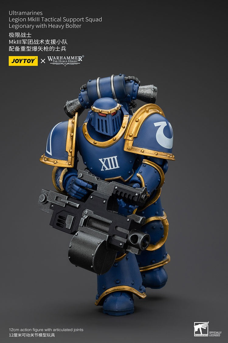 Ultramarines Legion Mkiii Tactical Support Squad Legionary With Heavy Bolter Jt00119 Warhammer 40K