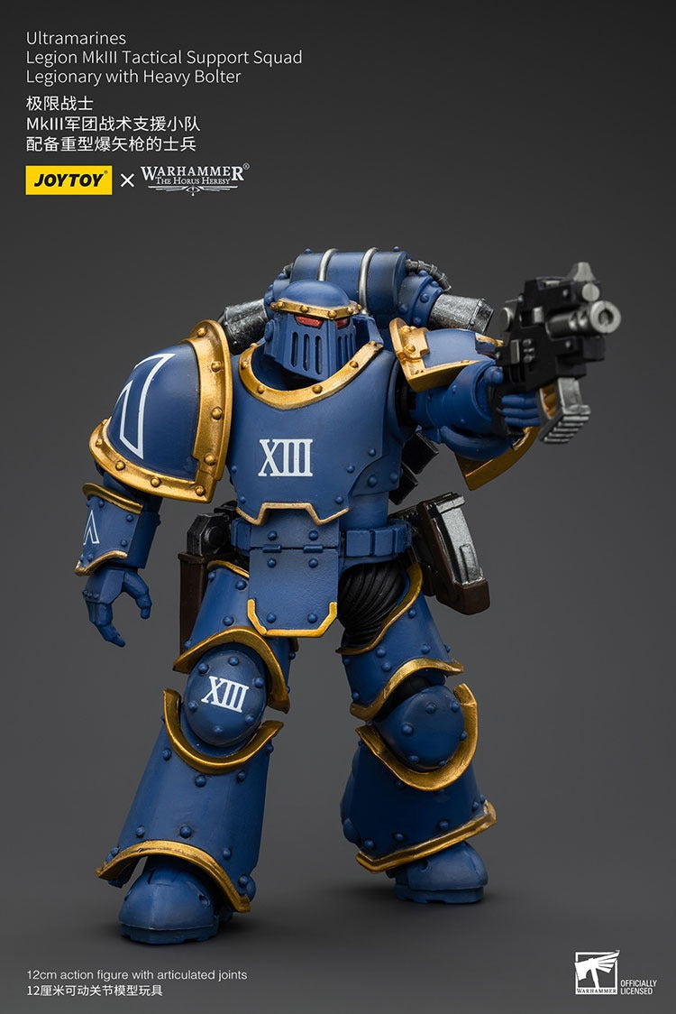 Ultramarines Legion Mkiii Tactical Support Squad Legionary With Heavy Bolter Jt00119 Warhammer 40K