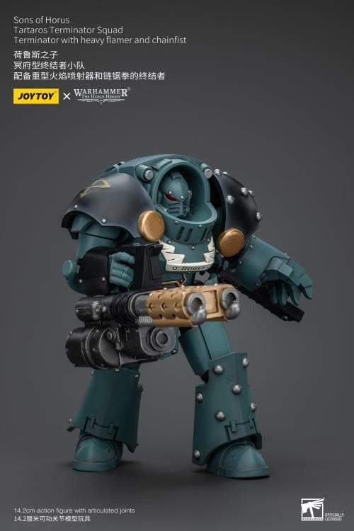 Sons Of Horus: Tartaros Terminator Squad With Heavy Flamer And Chainfist Jt7288 Warhammer 40K
