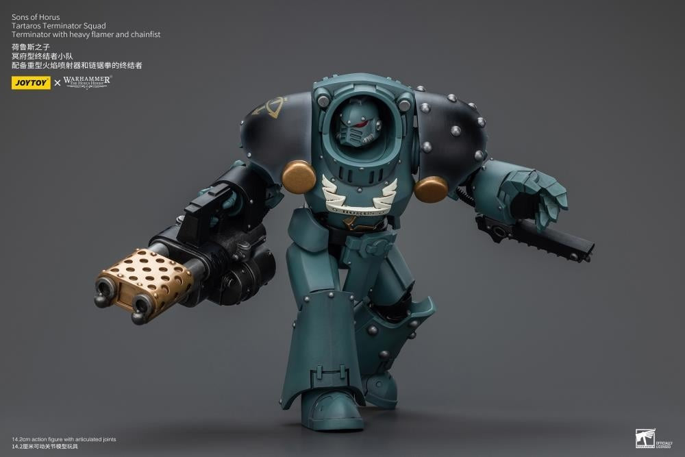 Sons Of Horus: Tartaros Terminator Squad With Heavy Flamer And Chainfist Jt7288 Warhammer 40K