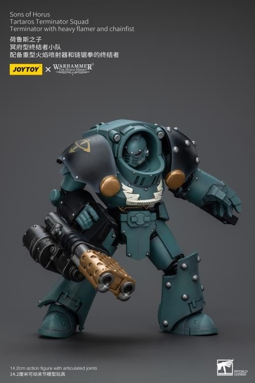 Sons Of Horus: Tartaros Terminator Squad With Heavy Flamer And Chainfist Jt7288 Warhammer 40K