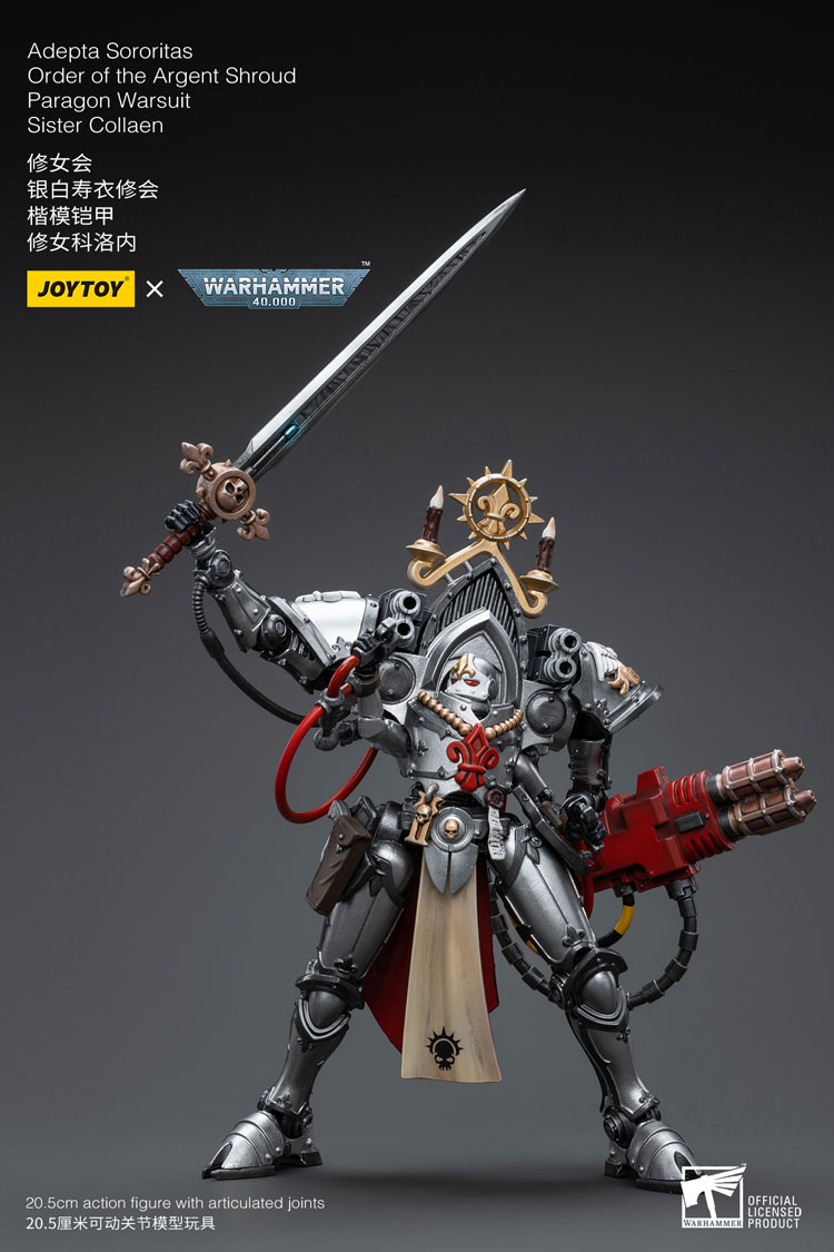 Joytoy Warhammer 40K Adepta Sororitas Order Of The Argent Shroud Paragon Warsuit Sister Collaen