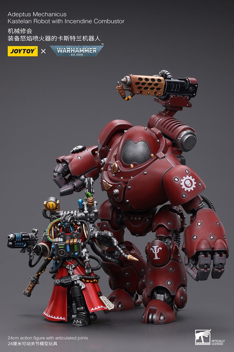 Joytoy Warhammer 40K Adeptus Mechanicus Kastelan Robot With Incendine Combustor Jt7738 Warhammer