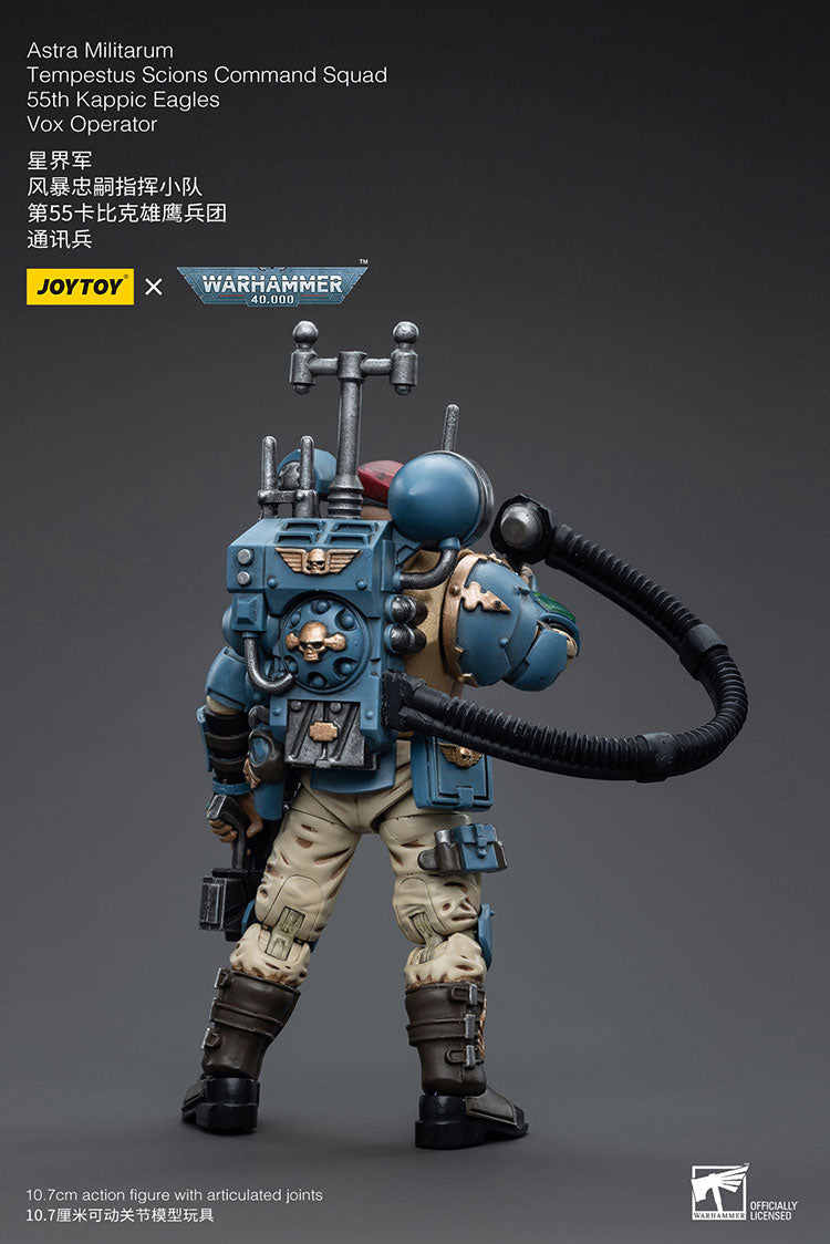 Joytoy Warhammer 40K Astra Militarum Tempestus Scions Command Squad 55Th Kappic Eagles Vox Operator