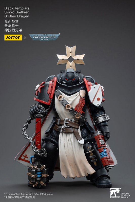 Joytoy Warhammer 40K Black Templars Sword Brethren Brother Dragen Jt4867 Warhammer