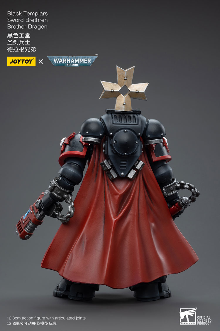 Joytoy Warhammer 40K Black Templars Sword Brethren Brother Dragen Jt4867 Warhammer