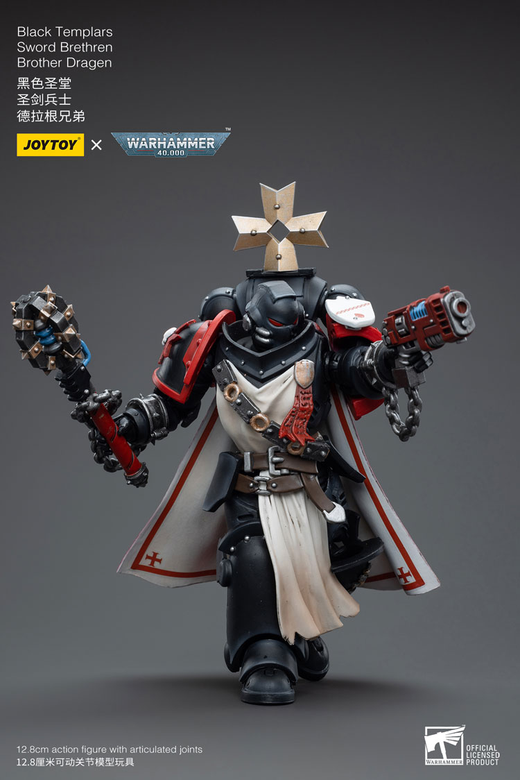 Joytoy Warhammer 40K Black Templars Sword Brethren Brother Dragen Jt4867 Warhammer