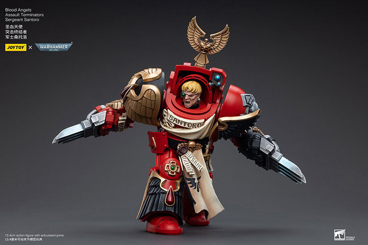Joytoy Warhammer 40K Blood Angels Assault Terminators Sergeant Santoro Warhammer