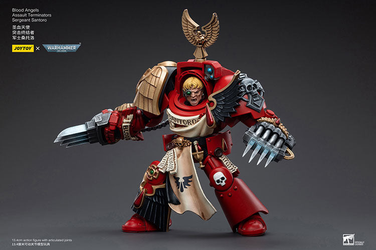 Joytoy Warhammer 40K Blood Angels Assault Terminators Sergeant Santoro Warhammer