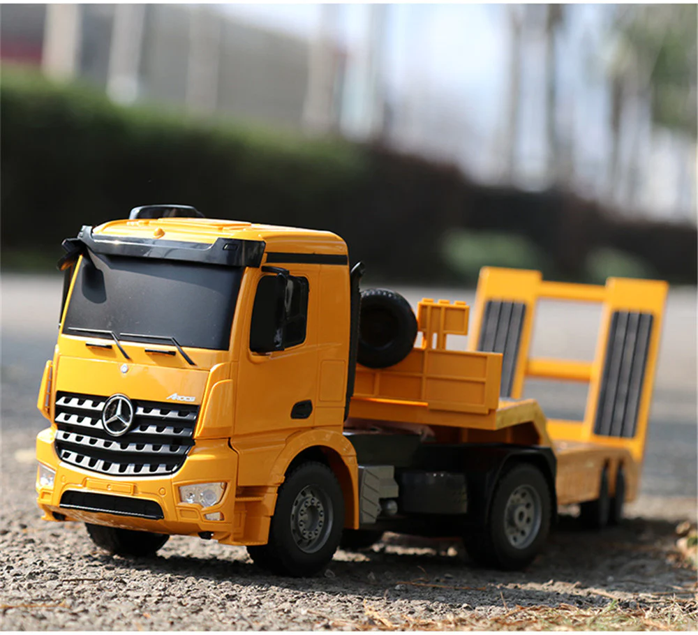 Double E Licensed Mercedes-Ben Rc Flat Bed Trailer 1/20 Scale E562-003