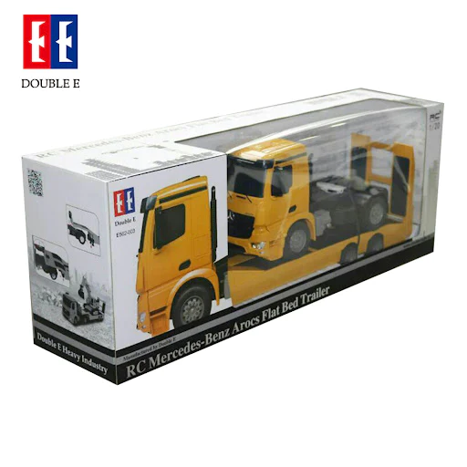 Double E Licensed Mercedes-Ben Rc Flat Bed Trailer 1/20 Scale E562-003