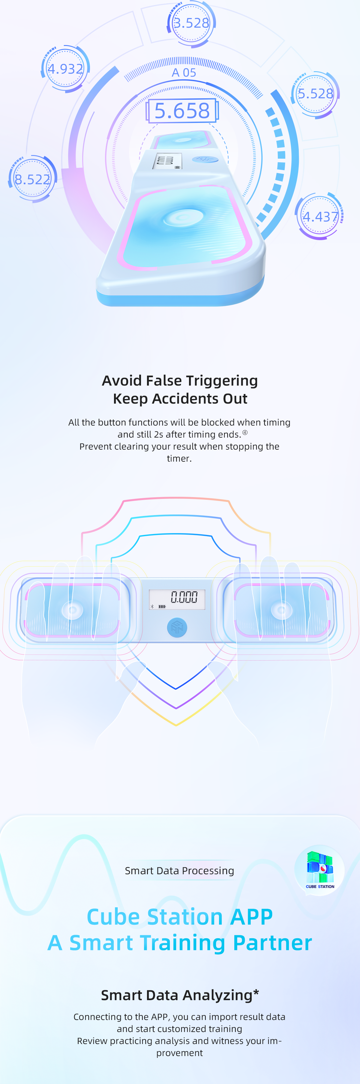 Gan Halo Smart Timer - Blue