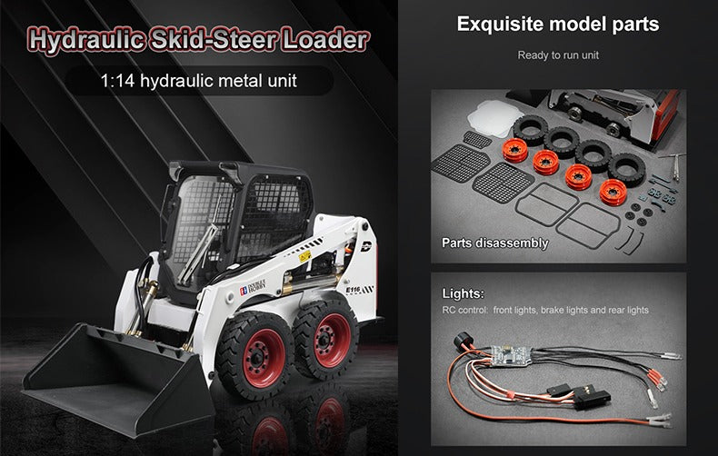 Pre Order Double E Hobby Rc Hydraulic Skid Steer Loader 1:14 Scale E116-003 Double
