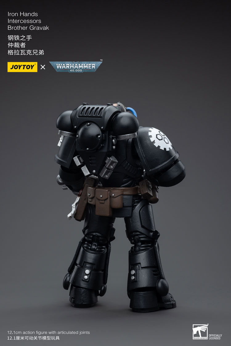 Joytoy Warhammer 40K Iron Hands Intercessors Brother Gravak Warhammer