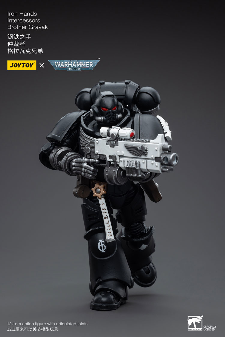 Joytoy Warhammer 40K Iron Hands Intercessors Brother Gravak Warhammer