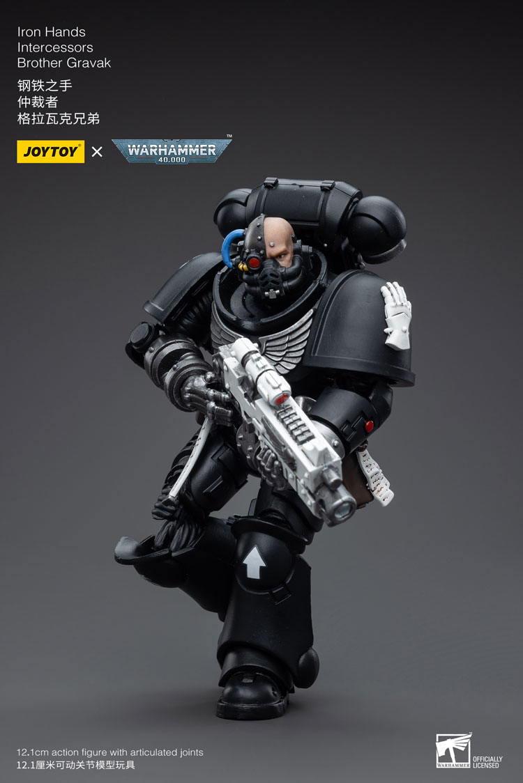 Joytoy Warhammer 40K Iron Hands Intercessors Brother Gravak Warhammer