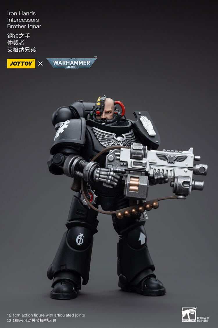 Joytoy Warhammer 40K Iron Hands Intercessors Brother Ignar Warhammer