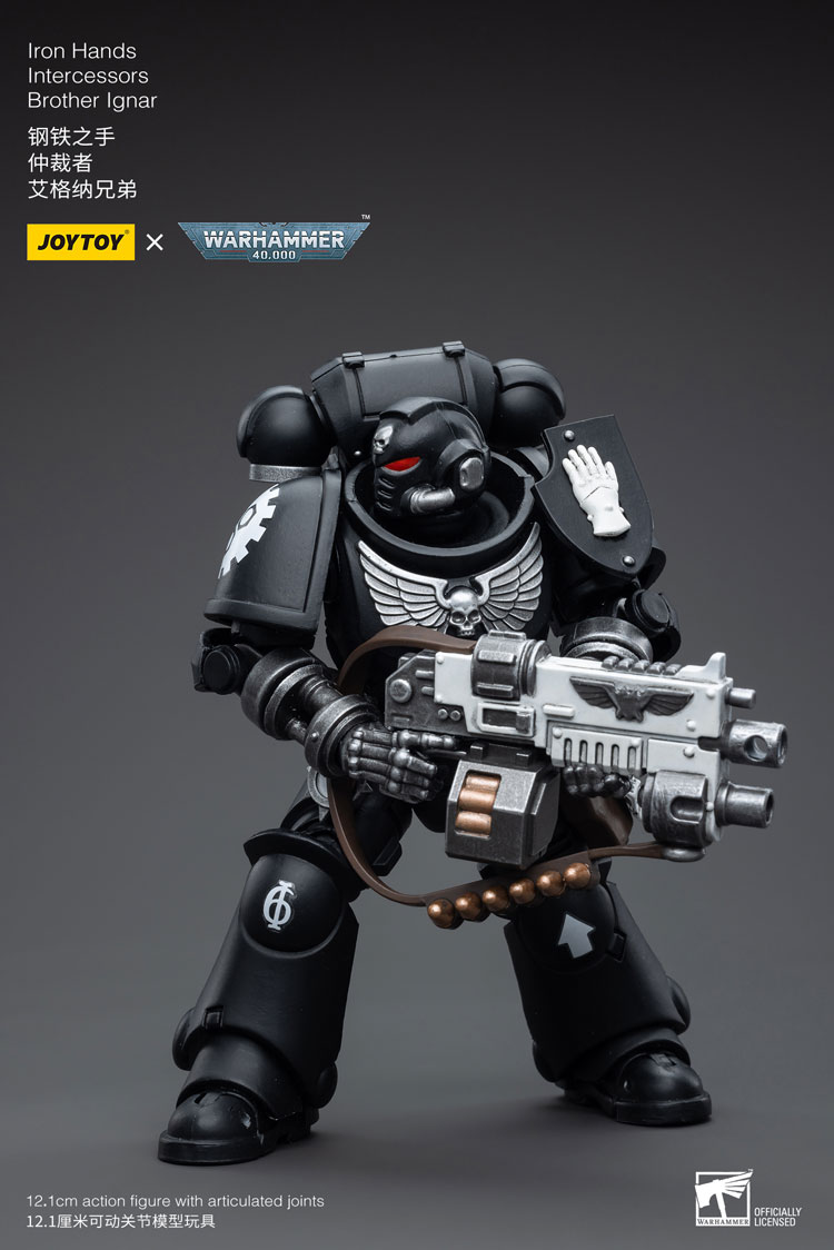 Joytoy Warhammer 40K Iron Hands Intercessors Brother Ignar Warhammer