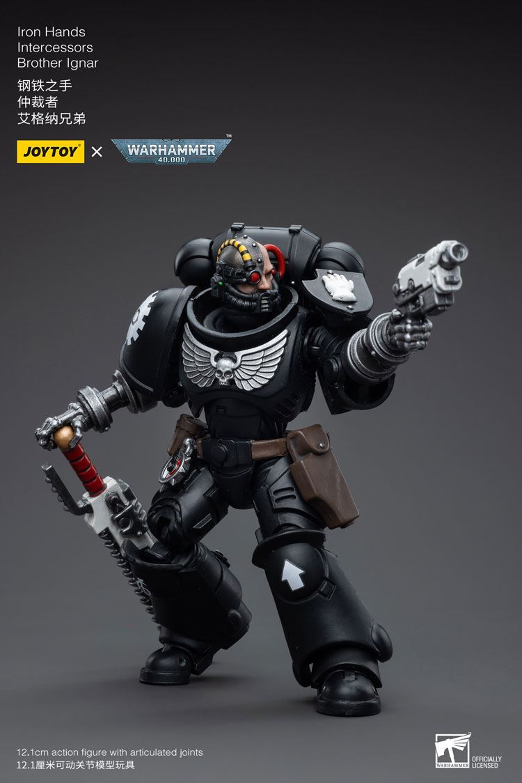 Joytoy Warhammer 40K Iron Hands Intercessors Brother Ignar Warhammer