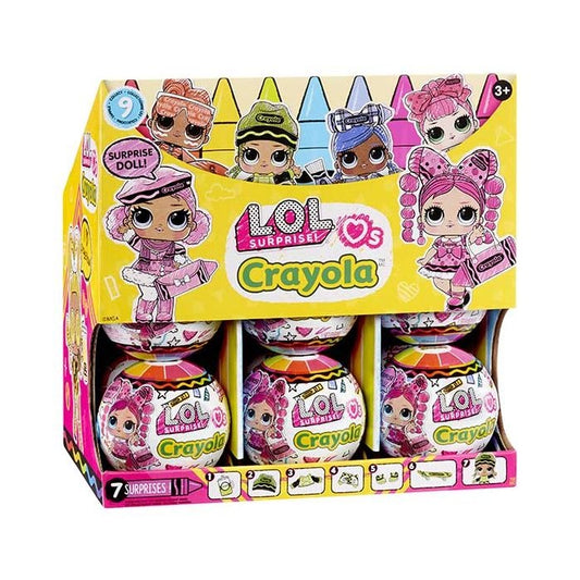 L.O.L. Surprise! Loves Crayola Tots - 1 Carton 1 Carton - 12 Pieces L.O.L. Surprise!