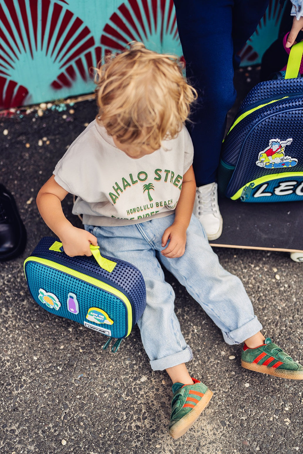 Light + Nine Insulated Lunch Tote Surf Lime Light + Nine