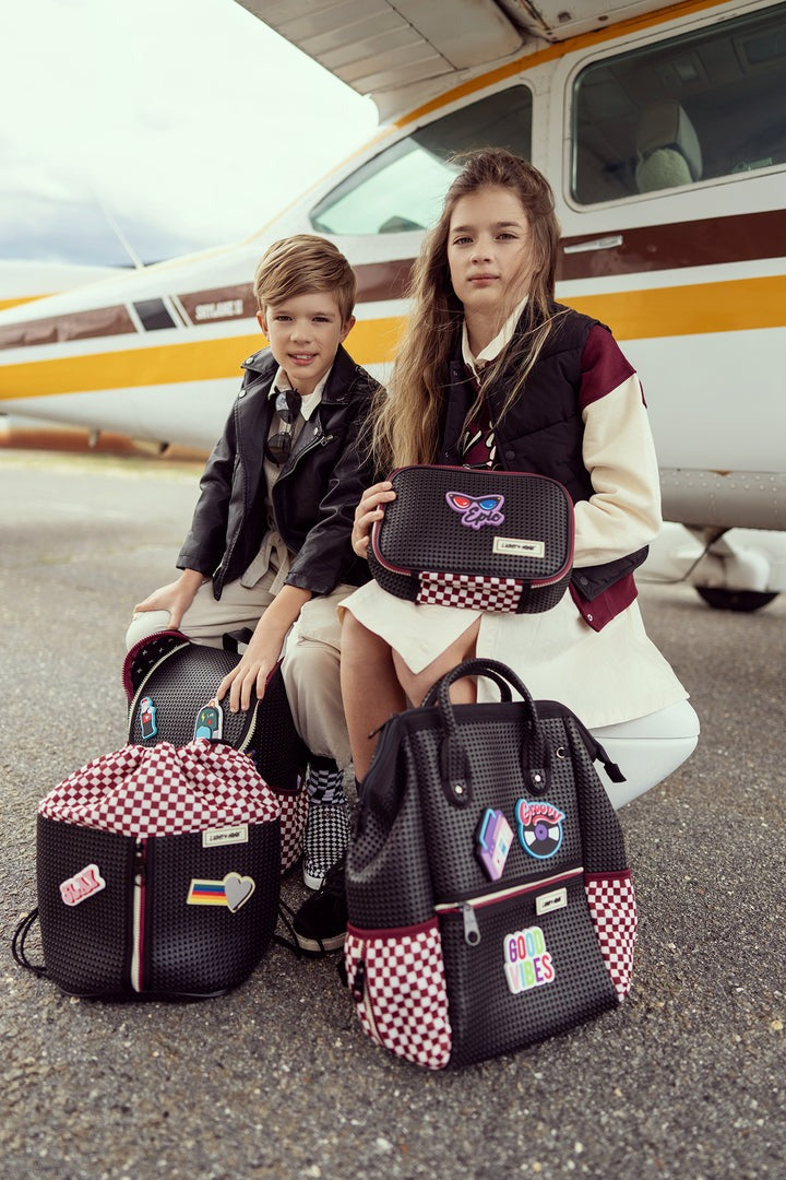 Light + Nine Master Short Backpack Checkered Brick Light + Nine