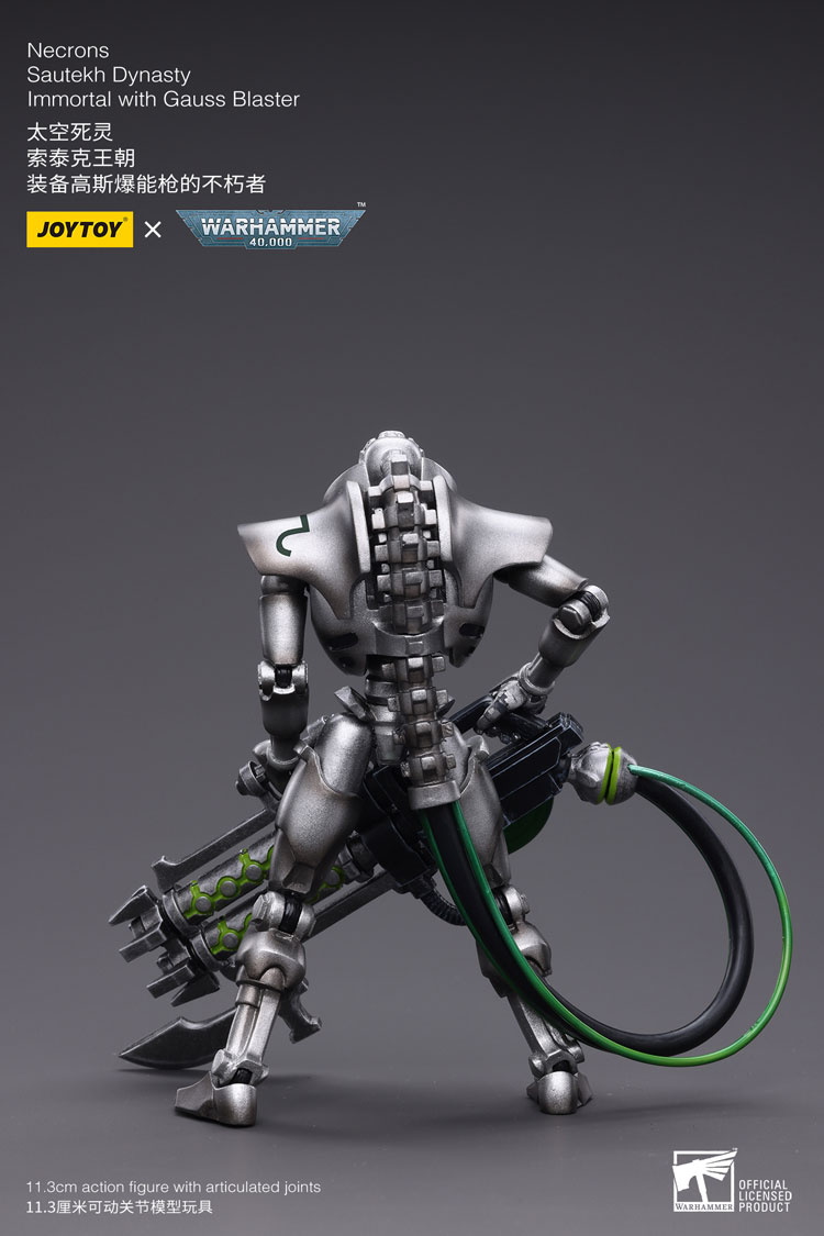 Joytoy Warhammer 40K Necrons Sautekh Dynasty Immortal With Gauss Blaster Warhammer