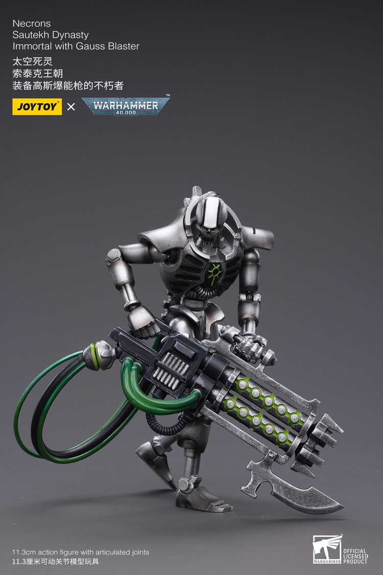 Joytoy Warhammer 40K Necrons Sautekh Dynasty Immortal With Gauss Blaster Warhammer