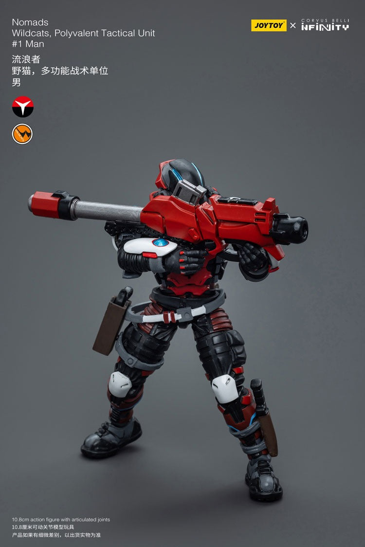 Joytoy Corvus Belli Infinity Nomads Wildcats Polyvalent Tactical Unit #1Man