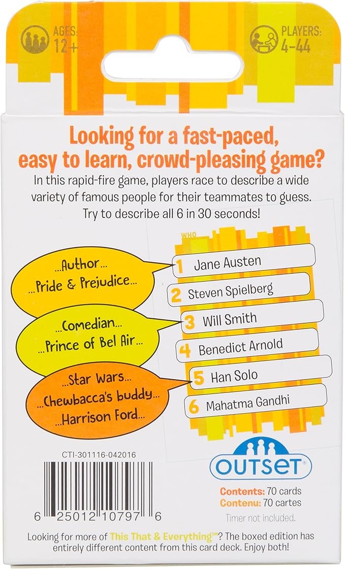 Outset This That & Everything Things People Game Outset