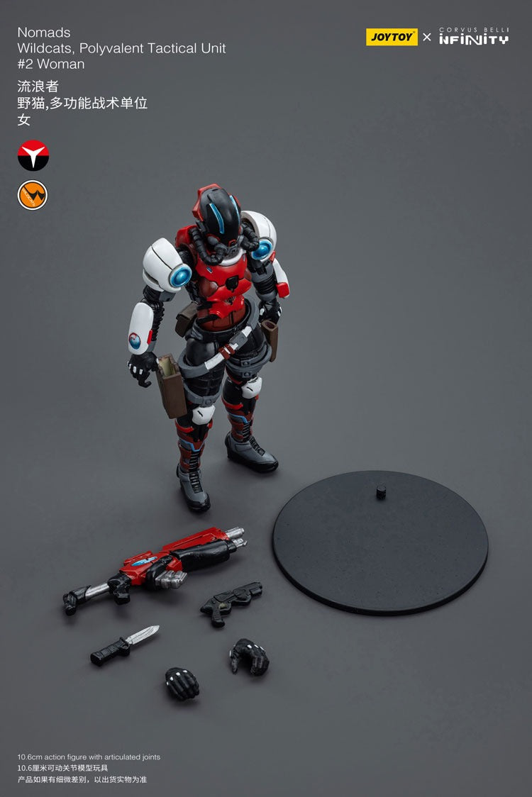 Joytoy Corvus Belli Infinity Nomads Wildcats Polyvalent Tactical Unit #2 Woman