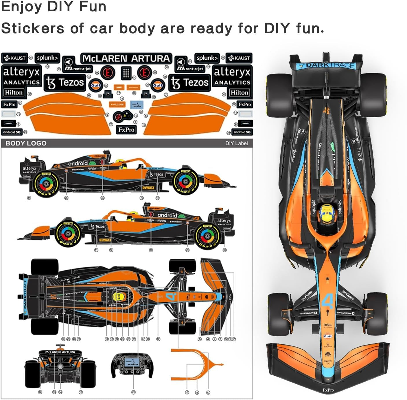 Rastar Rc 1:12 Mclaren F1 Mcl36