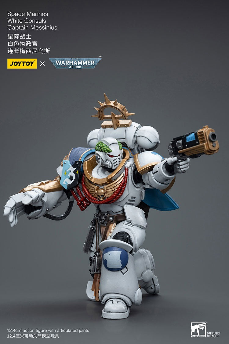 Joytoy Warhammer 40K Space Marines White Consuls Captain Messinius Jt6861 Warhammer