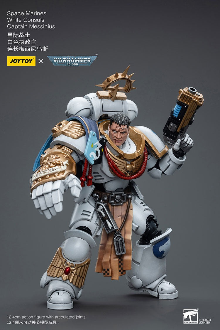 Joytoy Warhammer 40K Space Marines White Consuls Captain Messinius Jt6861 Warhammer