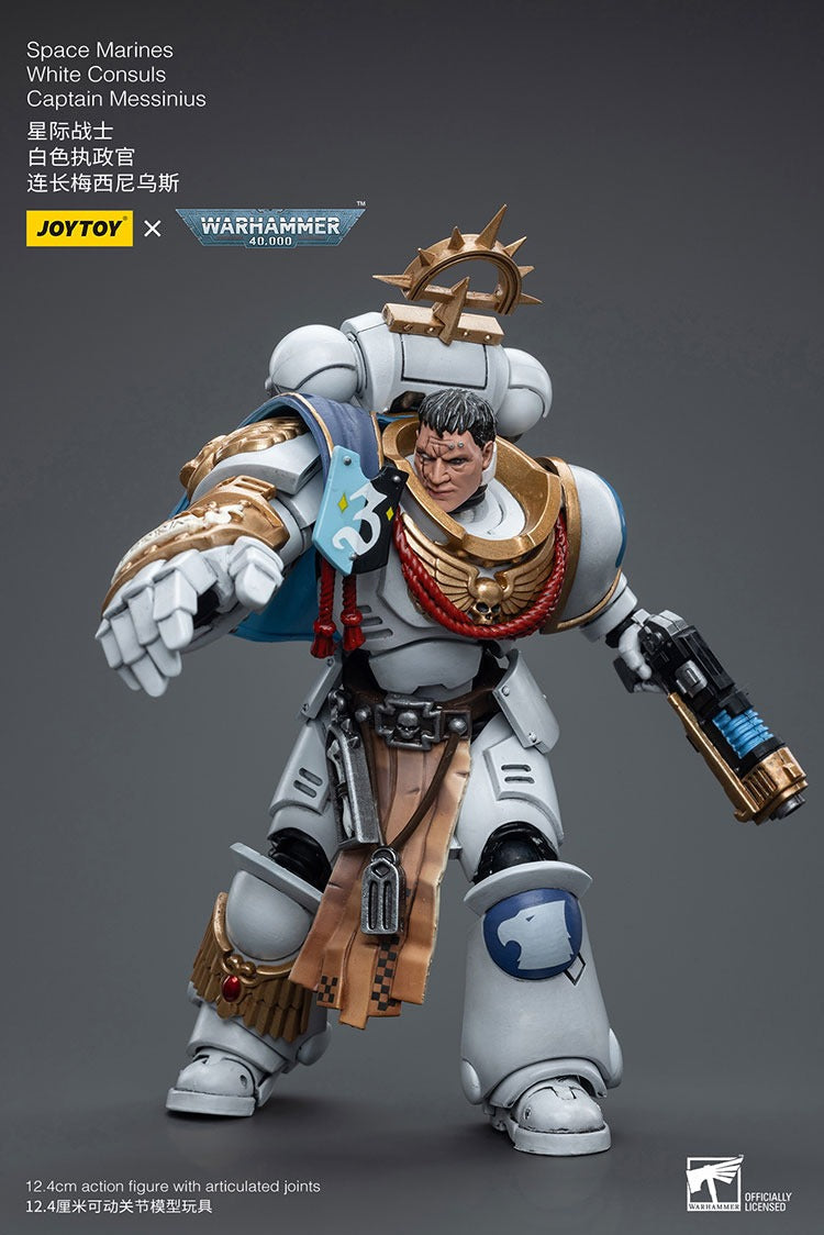 Joytoy Warhammer 40K Space Marines White Consuls Captain Messinius Jt6861 Warhammer