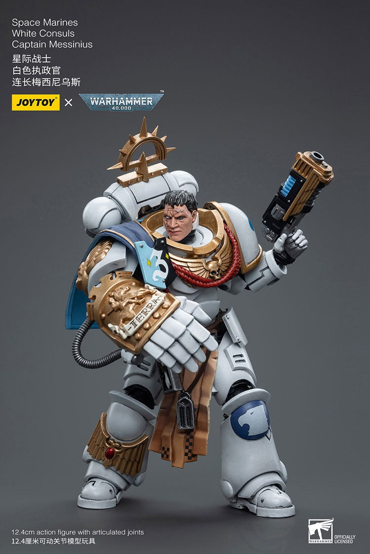 Joytoy Warhammer 40K Space Marines White Consuls Captain Messinius Jt6861 Warhammer