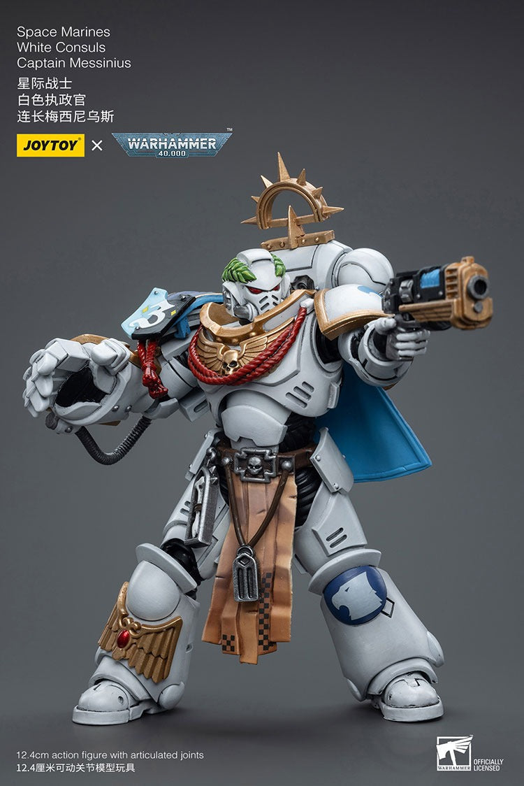 Joytoy Warhammer 40K Space Marines White Consuls Captain Messinius Jt6861 Warhammer