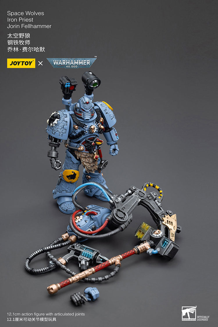 Joytoy Warhammer 40K Space Wolves Iron Priest Jorin Fellhammer Warhammer