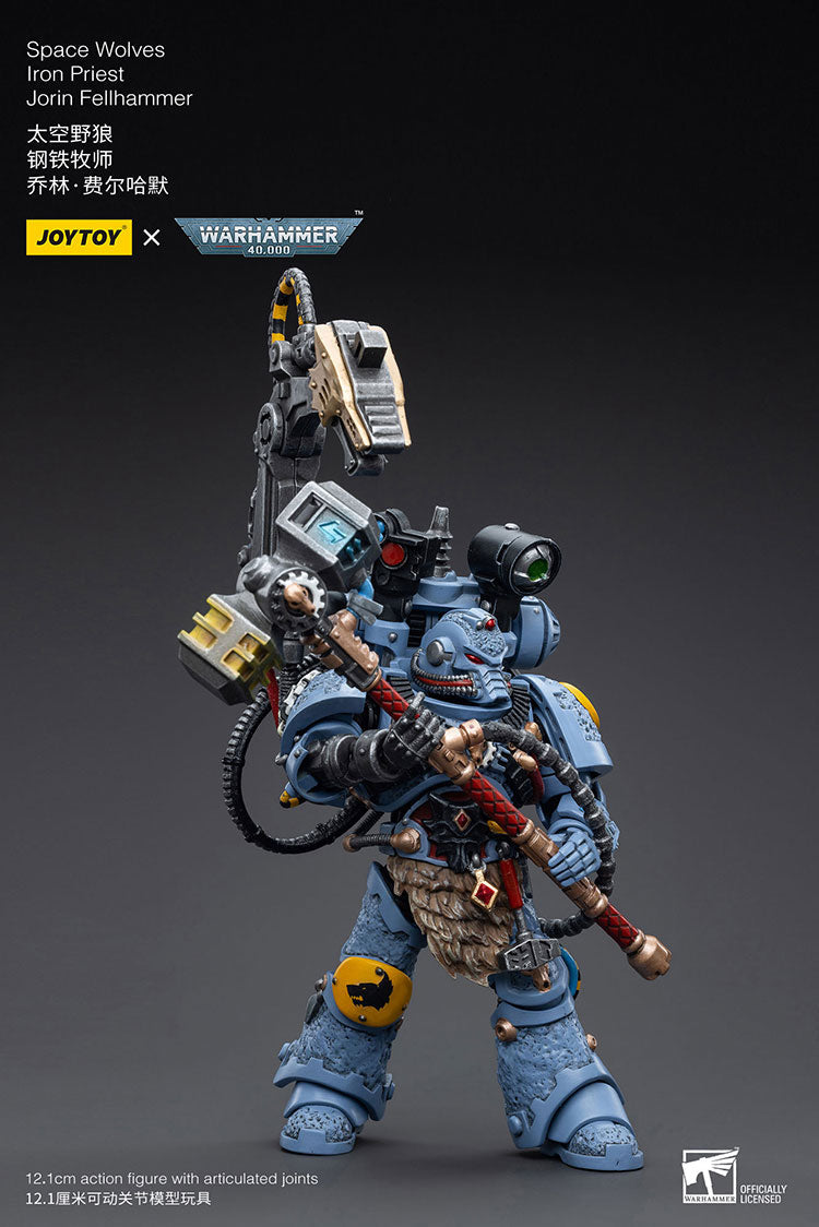 Joytoy Warhammer 40K Space Wolves Iron Priest Jorin Fellhammer Warhammer