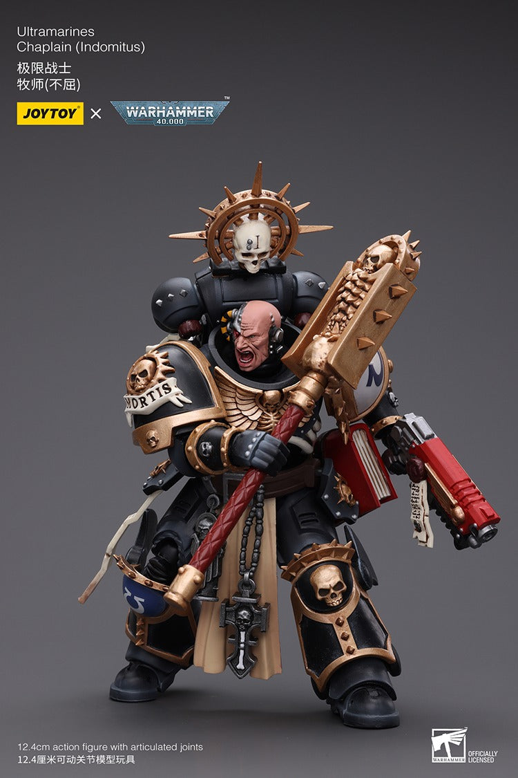 Joytoy Warhammer 40K Ultramarines Chaplain (Indomitus) Jt8902 Warhammer