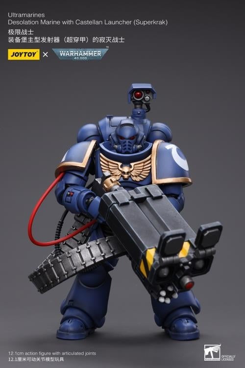 Joytoy Warhammer 40K Ultramarines Desolation Marine With Castellan Launcher (Superkrak) Jt8810