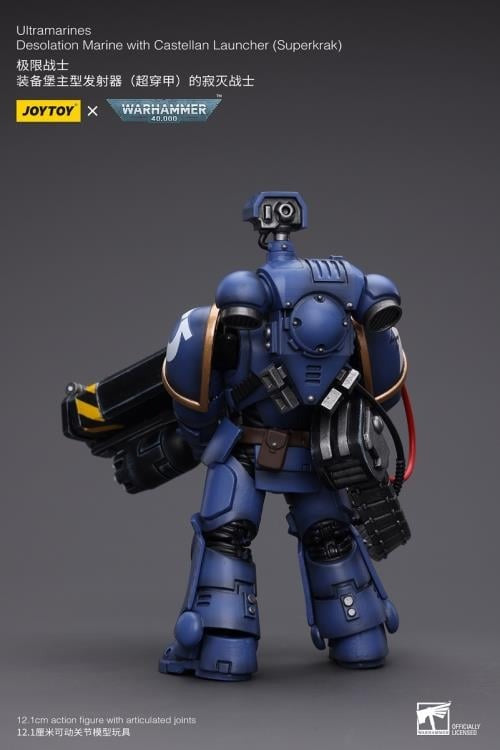Joytoy Warhammer 40K Ultramarines Desolation Marine With Castellan Launcher (Superkrak) Jt8810