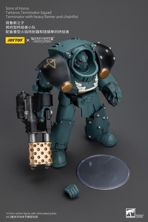 Sons Of Horus: Tartaros Terminator Squad With Heavy Flamer And Chainfist Jt7288 Warhammer 40K