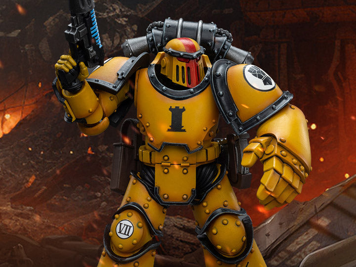 Joytoy Imperial Fists Legion Mkiii Tactical Squad Sergeant With Power Fist Jt9060 Warhammer 40K