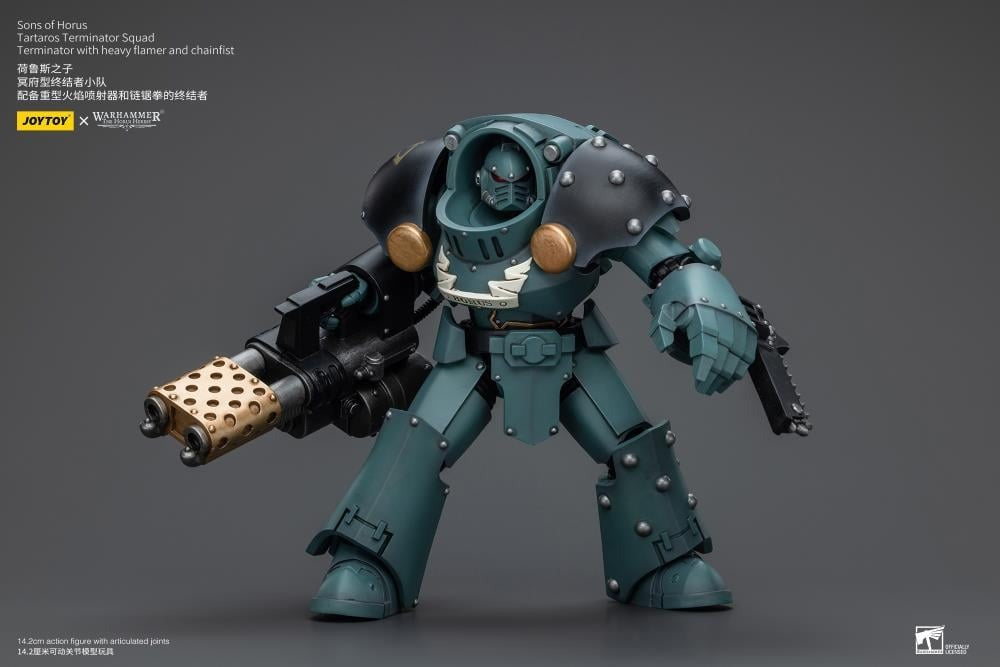Sons Of Horus: Tartaros Terminator Squad With Heavy Flamer And Chainfist Jt7288 Warhammer 40K